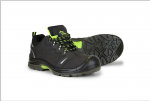 Darbiniai pusbačiai ROMA S3, nubuko oda, juodos/žalios sp., 45 dydžio