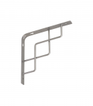 Lentynos laikiklis 200 x 200 mm, sidabro/matinės sp.