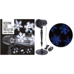 Projektorius SNOWFLAKE, 4 LED, 8 W, IP44 adapteris