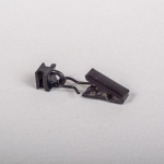Plast. slankiojanti kilputė su metaliniu segtuku 780, juodos sp., 30 vnt.