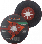 Betono/akmens &scaron;lifavimo diskas CORTEX Premium, 125 x 22 mm, P60, fibro