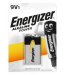 Elementai ENERGIZER Alkaline Power Krona , 9V, 6LR61, &scaron;arminiai, 1 vnt