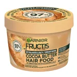 Glotninamoji plaukų kaukė Garnier Fructis Cocoa Butter Hair Food, 400 ml
