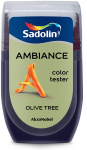 Spalvos testeris SADOLIN AMBIANCE OLIVE TREE, visi&scaron;kai matiniai, 30 ml