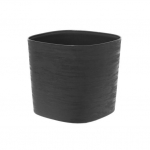 Plastikinis vazonas TERA CAPRI 24, juodos sp., 24 x 21 cm