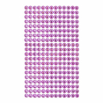Dekoratyviniai lipnūs kristalai, 6 mm, 260 vnt., PINK