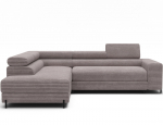 Kampinė sofa - lova Colesio, smėlio sp., kairinė, 200 x 274 cm x 93 cm