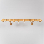 Karnizo komplektas BERGAMO, plastikinis, medžio imitacija, &scaron;viesaus ąžuolo sp., &Oslash; 28 mm, 2 m