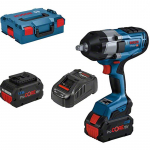 Akumuliatorinis smūginis veržliasūkis BOSCH PRO BITURBO GDS 18V-1000 (2x ProCORE18V 8.0Ah, 1/2, L-BOXX)