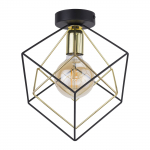 Lubinis &scaron;viestuvas TK LIGHTING ALAMBRE, 1xE27,  LED Max 15W, juodas