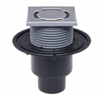 Trapas HL310NPr su NP grot, 123 x 123 x 158 mm, DN50/75/110, vertikalus