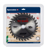 Medžio pjovimo diskas SPECIALIST+, 150 mm, 30 dantų, 20/16 mm