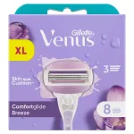 Keičiamos skustuvo galvutės Gillette Venus Comfortglide Breeze, 8 vnt.