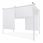 Pavėsinė Pergola SPRINT PLUS 290x395 cm, White/White