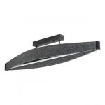 Lubinis LED &scaron;viestuvas OSRAM FLAT FELT 23W 3000K 2400lm pilkas veltinis/aliuminis 100x21cm