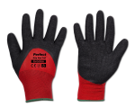 Apsauginės darbo pir&scaron;tinės Bradas PERFECT GRIP RED FULL, 8 dydis, 6 vnt.