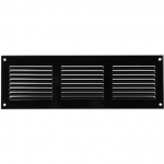 Metalinės ventiliacijos grotelės MR3010M, 300 x 100 mm, juodos sp.
