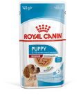 Konservuotas &scaron;unų ėdalas ROYAL CANIN Medium Puppy, padaže,
