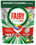 Automatinių indaplovių kapsulės FAIRY Platinum+ Lemon, 40vnt
