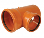 PVC lauko kanalizacijos tri&scaron;akis WAVIN DN160 x 160 x 90&deg;