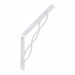 Lentynos laikiklis, 150 x 150 mm, dekoratyvinis, baltos sp.