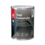 Saunos sienų ir gultų apsaugos priemonė su va&scaron;ku TIKKURILA SUPI SAUNAVAHA, EP bazė, 0,9 l