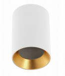 Ta&scaron;kinis &scaron;viestuvas GTV AERO II, 1xGU10, max 20W, aliuminis, baltos/aukso sp. &Oslash;7x10cm