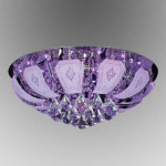 Sietynas VENTI, RGB, 32 LED, 32 W + E14, 6 x 60W, violetinės sp., &oslash;50 x h23 cm