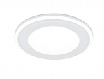 Įleidžiama LED panelė TRIO AURA, 10 W, 1040 lm, 3000 K, baltos sp., &oslash;14,5 cm