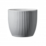 Keraminis vazonas BELICE, &scaron;viesiai pilkos sp., 14 x 13 cm