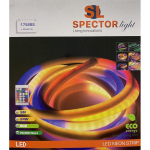 LED juostos rinkinys SPECTOR LIGHT,IP44,45W,RGB neoninė &scaron;viesa,valdoma pulteliu,5m,60LED/m