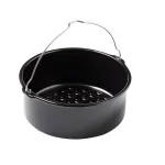 Metalinis apvalus indas gruzdintuvei PYREX AIR FRYER, 20 x 19 cm