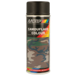 Pur&scaron;kiami kamufliažiniai dažai MOTIP RAL9021, matiniai, 400 ml