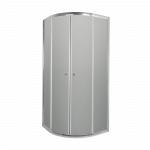 Du&scaron;o kabina Invena Vitoria, pusapvalė, be padėklo, 80 cm x 80 cm x 180 cm