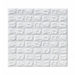 Sienų 3D lipdukai WHITE BRICK, 70 x 77 cm, 3 vnt.