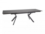 Valgomojo stalas Norton, 160-240 x 90, juoda