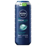 Vėsinanti du&scaron;o želė 3 viename Nivea Men Fresh Kick 3in1, 500 ml