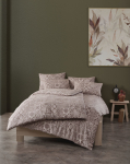 Medvilninės patalynės komplektas CREYA TOKYO BEIGE, 160 x 200cm, 50 x 70cm, 100% medvilnės