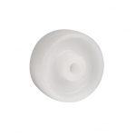 Baldų ratukas, &Oslash;50 mm, poliamidinis, baltos sp., 50 kg