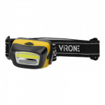 LED žibintas ant galvos VIRONE, 3W, 170lm, elementai 3xAAA (neįeina), juodos/geltonos sp