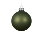 Stiklinis kalėdinis eglės žaisliukas BAUBLE MATT, rozmarino sp., 8 cm, 1 vnt
