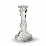 Stiklinė žvakidė CASPAR, baltos spalvos, 9 x 16 cm, 1 vnt
