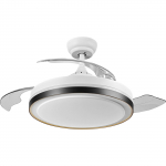LED &scaron;viestuvas-ventiliatorius OSRAM RETRACTABLE, 30+36W, 3000/4000/6500K, 4200lm &Oslash;49-107cm, su pultu