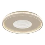 Lubinis LED &scaron;viestuvas GLOBO SHIRLEY, 40W, CCT2700-6500K, 5370lm, 3D, smėlio sp, &oslash;50,5cm, su pultu