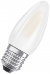LED lemputė OSRAM Filament, E27, B40, žvakės formos, 4W, 4000K, 470 lm, non-dim, matinė