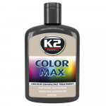 Polirolis K2 Color Max, i&scaron;orės, juoda sp., 208 ml