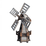 Medinė dekoracija Malūnas, pilkas