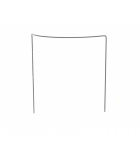 Metalinė augalų atrama TARMO, U formos, 35 cm