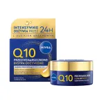 Maitinamasis naktinis veido kremas nuo rauk&scaron;lių Nivea Q10, 50 ml