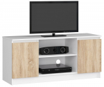 TV staliukas RTV K120, balta/ąžuolo